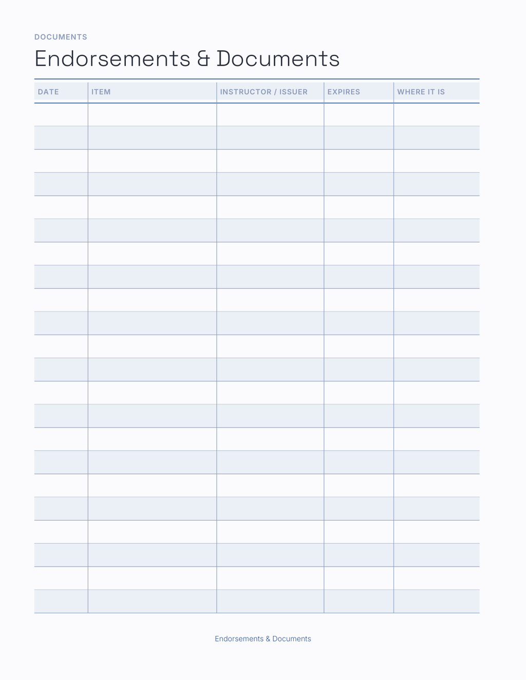 The Student Pilot Planner 2027 — sample page 8