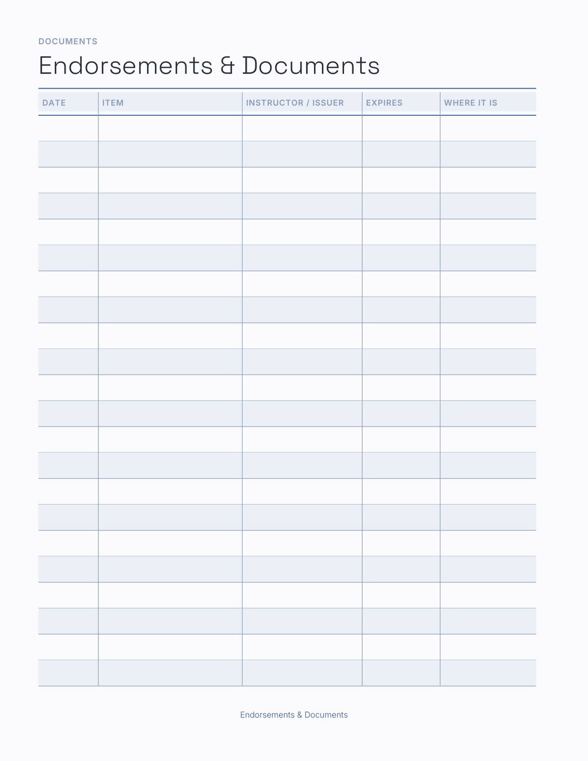 The Student Pilot Planner 2027 — sample page 8