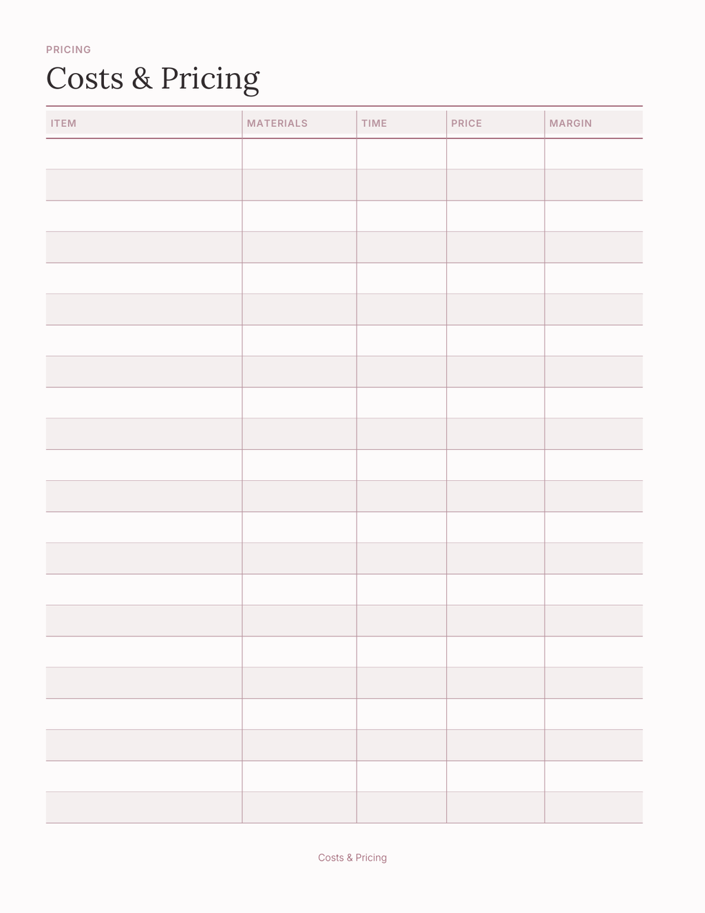 The Market Vendor Planner 2027 — sample page 8