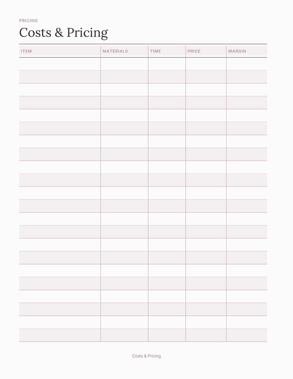 The Market Vendor Planner 2027 — sample page 8