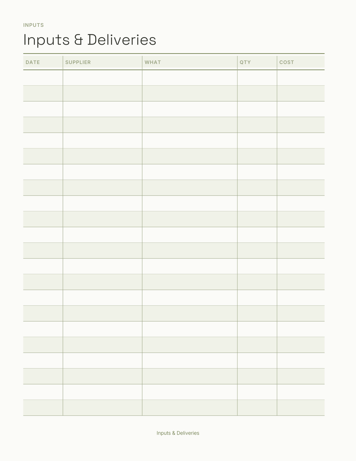 The Farm & Field Planner 2027 — sample page 8