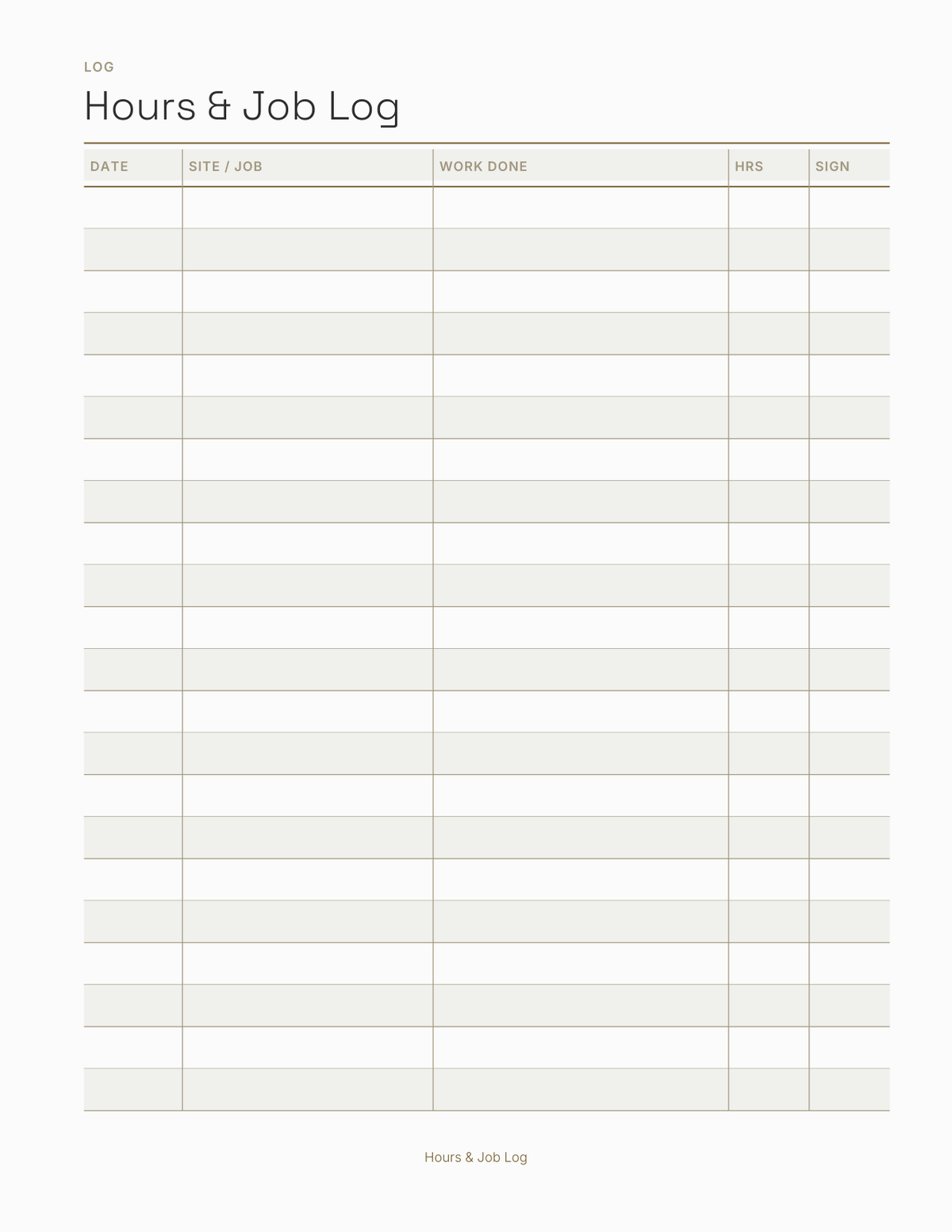 The Trades Apprentice Planner 2027 — sample page 3