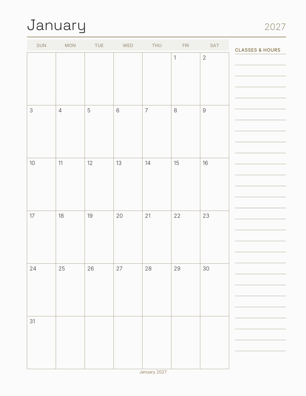 The Trades Apprentice Planner 2027 — sample page 5