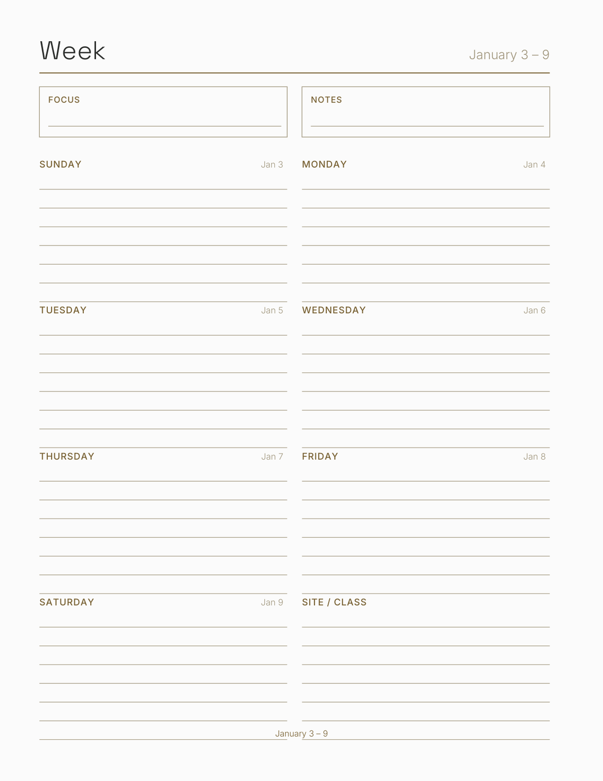 The Trades Apprentice Planner 2027 — sample page 6