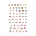 59 wedding word planner stickers on one kiss-cut 5.83 x 8.27 in sheet, permanent vinyl