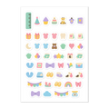50 baby milestone planner stickers on one kiss-cut 5.83 x 8.27 in sheet, permanent vinyl